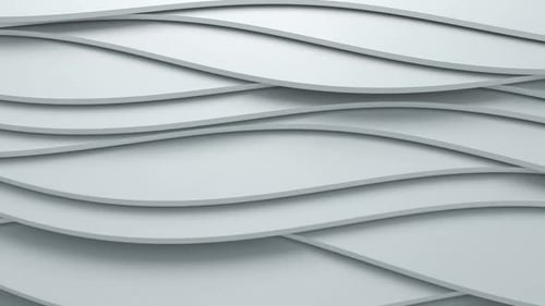 Modern Fluid White Wave Shapes Seamless Loop Background