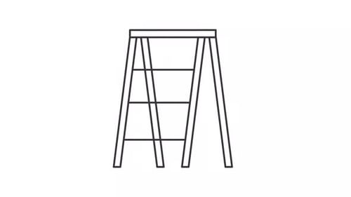 Icono de escalera animada
