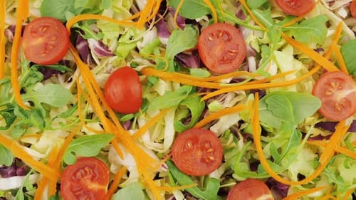 Ensalada de verduras de cerca