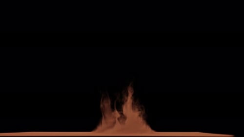 Staubtornado-Wirbel auf transparentem Hintergrund, Vorderansicht
