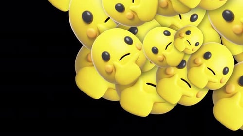 3D-Emojis-Übergang 4K Alpha