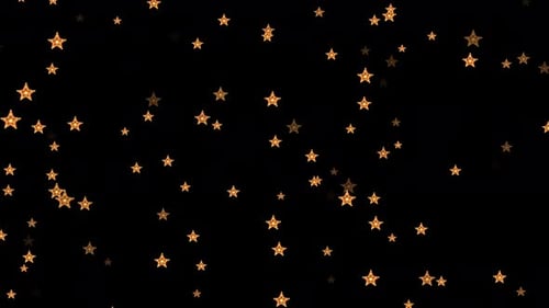 Seamless Looping Falling Golden Stars Background Animation