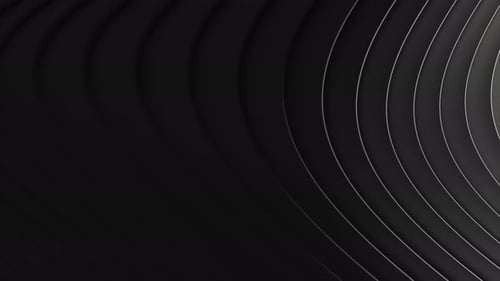 Abstract Black Flowing Lines Modern Background Animation Loop