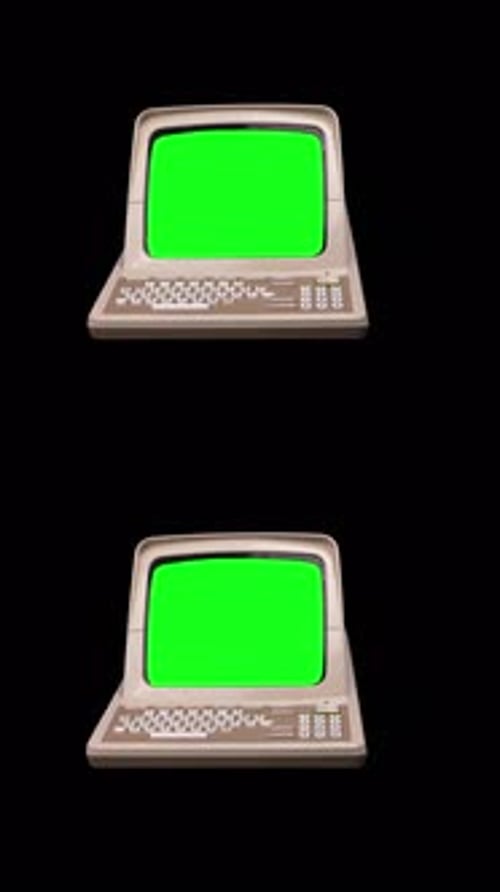 Vintage Computer System in Vertical