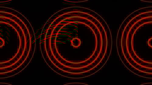 Red Abstract Curly Pattern Background Vj Loop Animation In HD