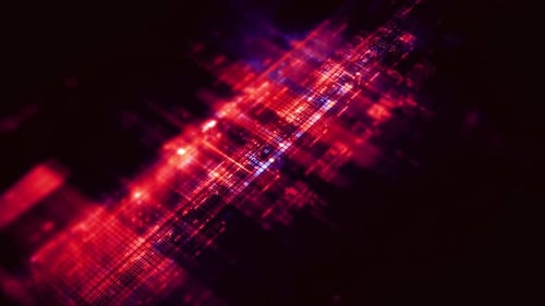 Abstract Glowing Technology Grid Background