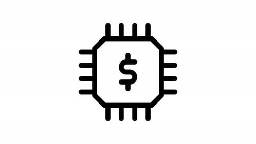 cpu line icon animation