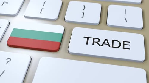 Bulgaria Flag Trade Key Press on Computer Keyboard