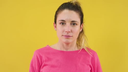 Close up Portrait of a Blonde Woman