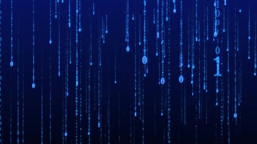 Contexte du flux d'informations et de la technologie de pluie numérique