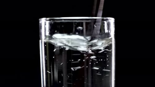 Stirring drinking water