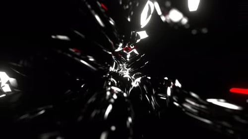 White And Red Abstract Fantasy Portal Beyond Perception Background Vj Loop In 4K