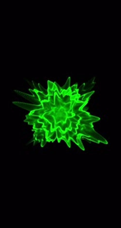 Grüne Fraktalform