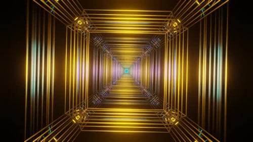 A Mesmerizing and Dynamic Multicolor Psychedelic Pattern Seamlessly Looping in a Futuristicinspired