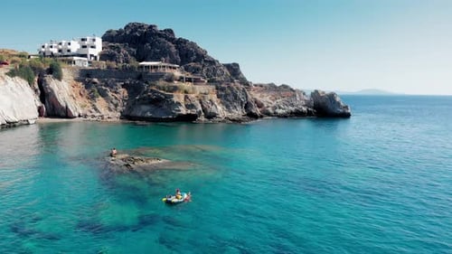 Aerial view of Greek Island
