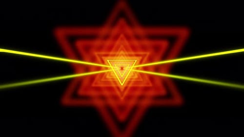 Triangle Laser Show With Rotated Figures Vj Loop Background