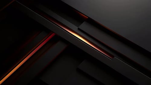 Abstract Geometric Lines Moving with Glowing Corporate Background