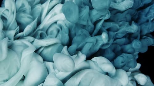 Fluid Art Magic Blue and Pink Glitter Ink Interplay Creating Mesmerizing Abstract Patterns