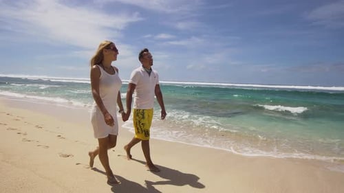 Family Couple on the Beach