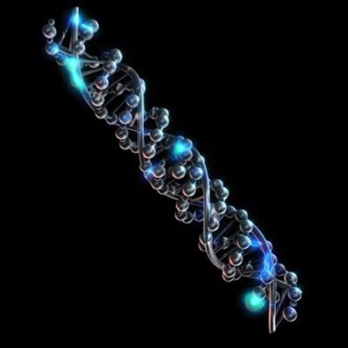 Spinning Spinning 3D Dna Helix