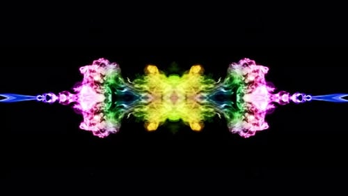 Abstract Smoke Spread Mirror Symmetric Effect 36