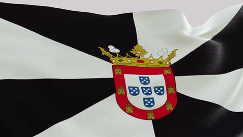 Ceuta Autonomous City Flag Waving Seamless Loop