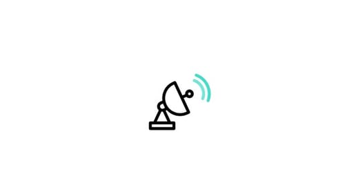 Icono animado de antena
