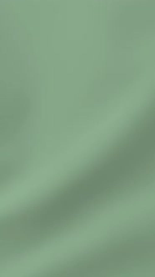 Soft Dark Green Fabric Waving Smooth Texture Visual Background Gentle Pastel Cloth Motion Abstract