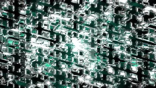 4 K Glass Turquoise Shiny Background Seamless Loop