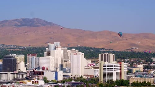 Reno, NV / USA - August 1, 2017: City of Reno, Nevada