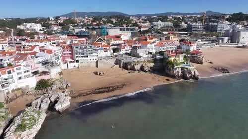 Cascais Skyline At Cascais In District Of Lisbon Portugal.