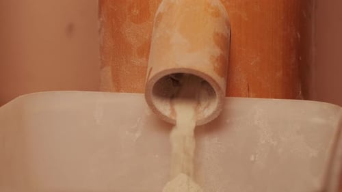 Machinery Making Flour in Wheat Flour in Bakery or Factory Electrical Mill Machinery Wheat Against