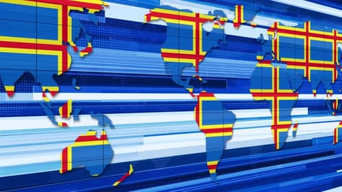 Global Corporate Digital World Map Animated Background