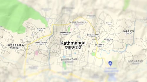 Animated Map of Kathmandu Nepal