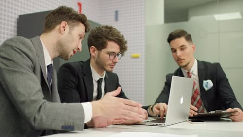 Professional Team in Collaborative Office Discussion