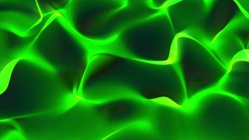 Abstract green glowing liquid background