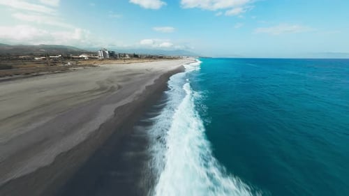 The Coastline Of Italy In The Morning