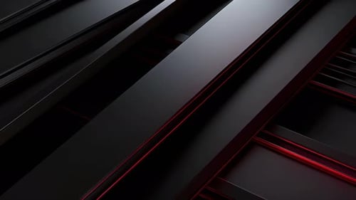 Sleek Modern Abstract Motion Background with Glowing Red Lines