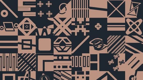 Animated Abstract Geometric Pattern Background Loop