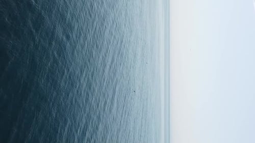 Abstract Aerial Sea Summer Ocean Sunset Nature Background Small Waves on Water Surface in Motion