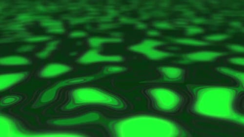 Abstract Green Fluid Liquid Background Animation