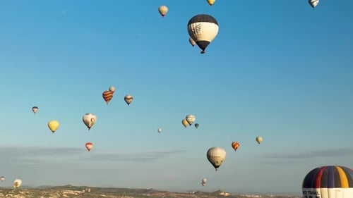 Aerial View Hot Air Baloons in Turkey 4 K