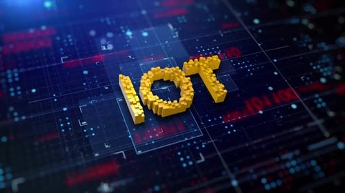 Pixeliertes Akronym IOT