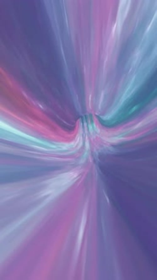 Seamless loop of a space warp tunnel with glowing lights, star trails, vortex motion, cosmic fly