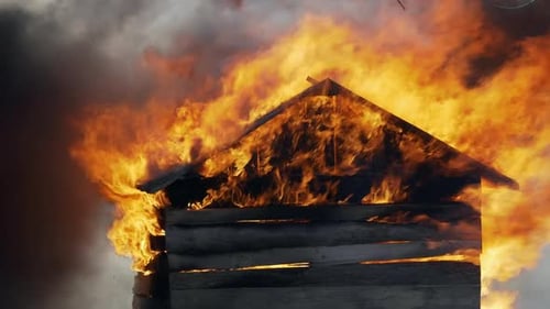 House on Fire Scene.