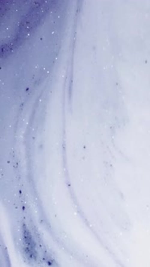 Vertical Video Shiny Fluid Ink Flow White Blue Mix