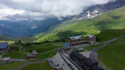 Kleine Scheidegg is a mountain pass at an elevation of 2,061 m, situated below and between the Eiger