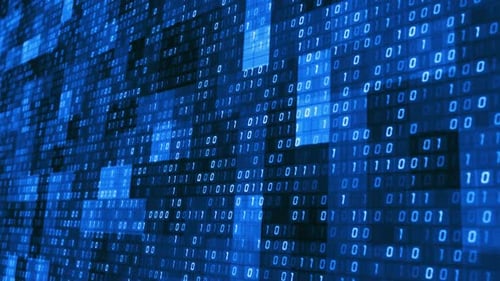 Binäre digitale Informationen der künstlichen Intelligenz (KI)