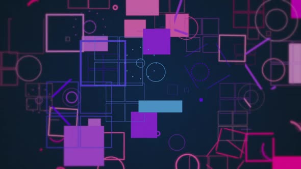 Abstract Geometric Shapes Dynamic Looping Background, Backgrounds ...