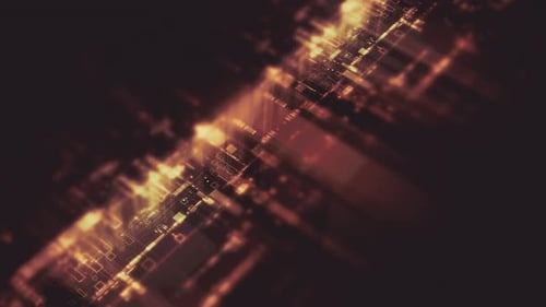 Futuristic Screen Display Data Matrix Simulation Background 21